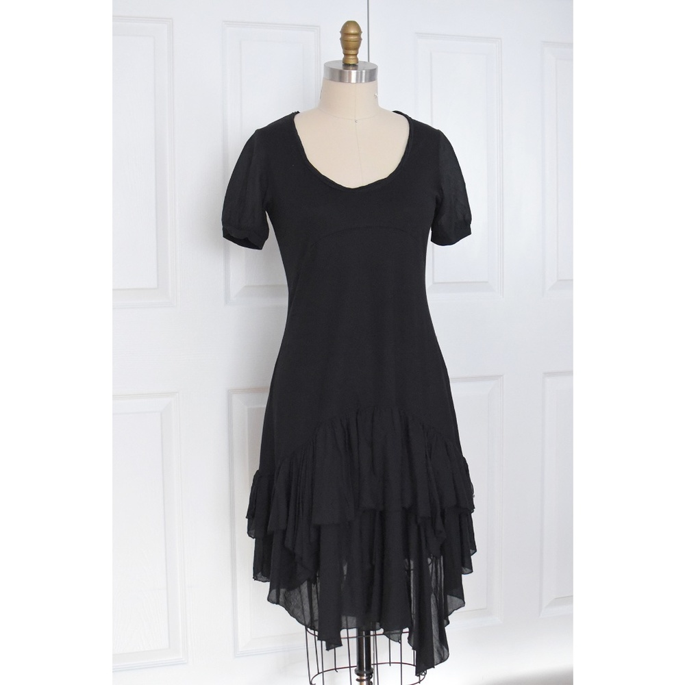 Ruffle Hem T-shirt Dress